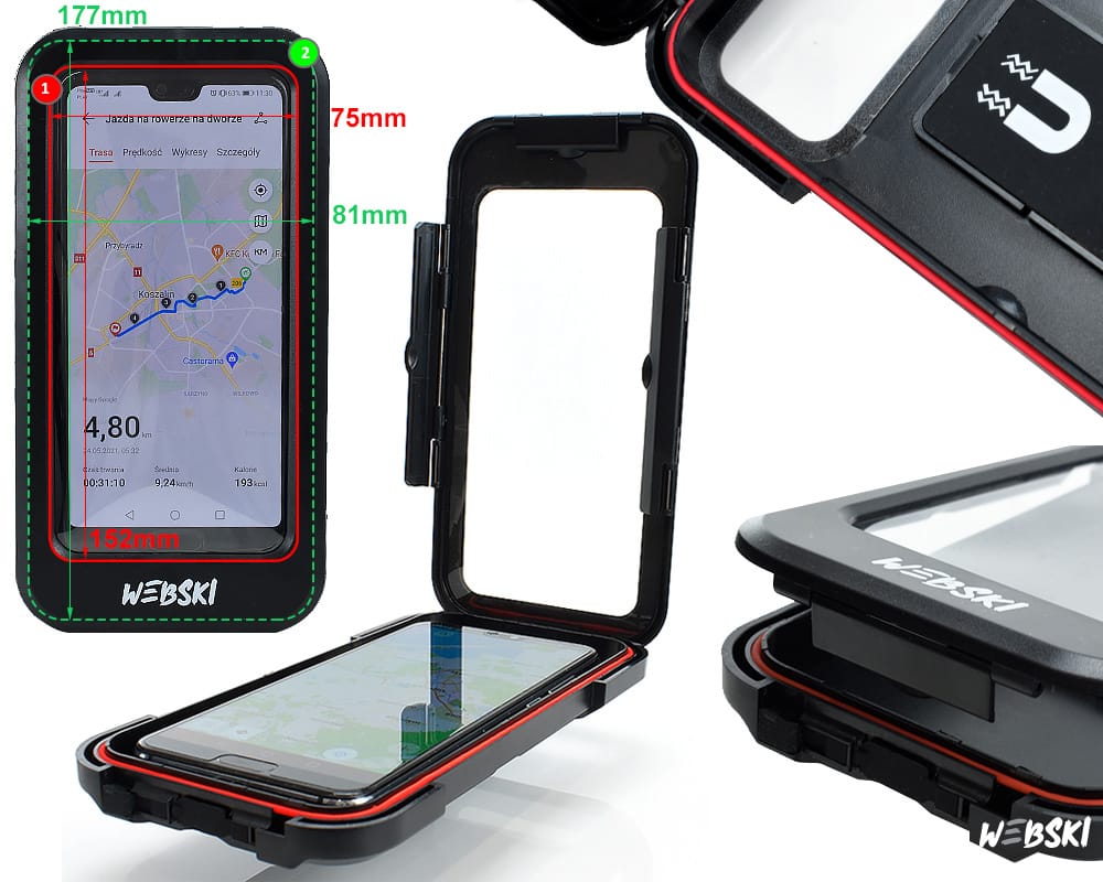 Uchwyt motocyklowy ATH-400 wodoodporny do telefonu UCHATH400